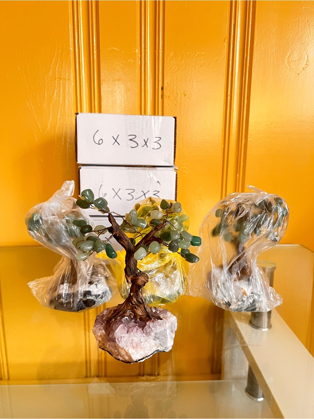 16-Branch Green Aventurine Amethyst Tree - Picture 8 of 8